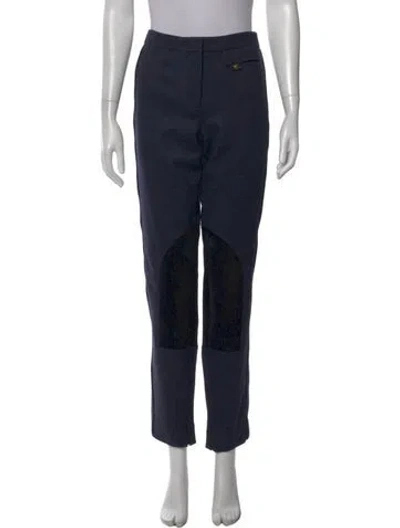 Pre-owned Derek Lam Virgin Wool Straight Leg Pants In Multi