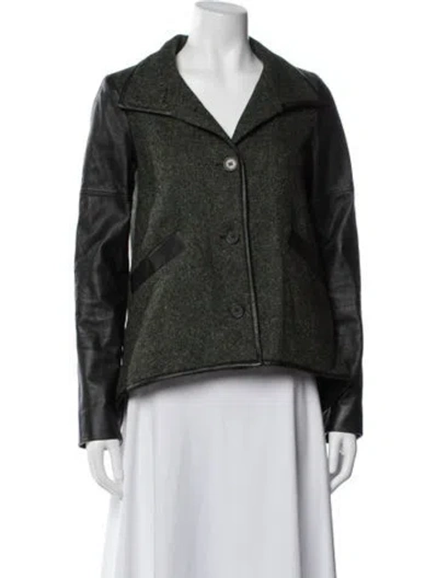 Pre-owned Derek Lam Virgin Wool Tweed Pattern Jacket In Multi