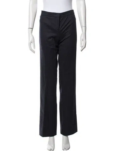 Pre-owned Derek Lam Virgin Wool Wide Leg Pants In Black