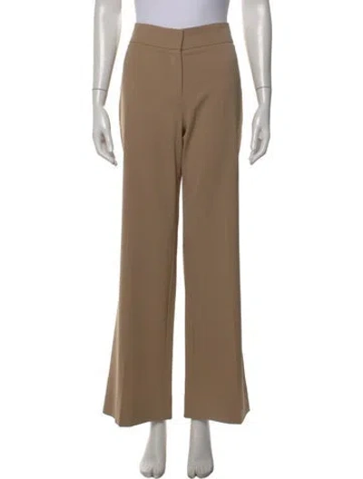 Pre-owned Derek Lam Virgin Wool Wide Leg Pants In Neutral