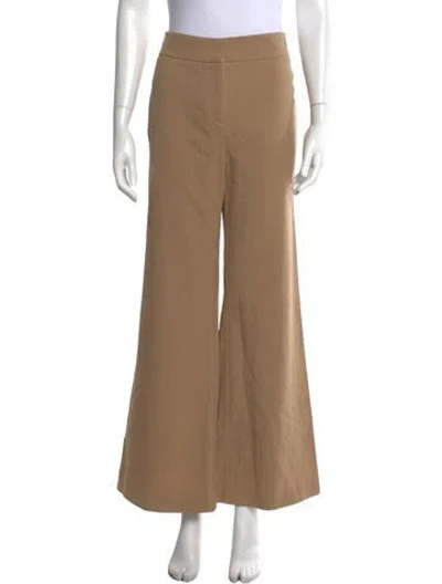 Pre-owned Derek Lam Virgin Wool Wide Leg Pants In Neutral