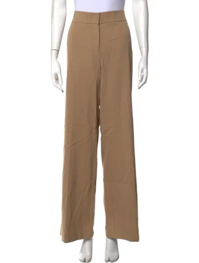 Pre-owned Derek Lam Virgin Wool Wide Leg Pants In Neutrals