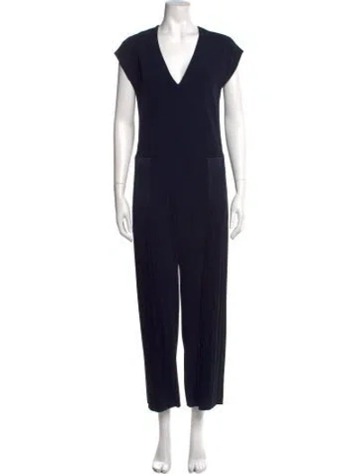 Pre-owned Derek Lam V-neck Jumpsuit In Blue