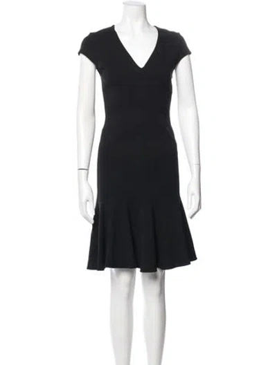 Pre-owned Derek Lam V-neck Mini Dress In Blue