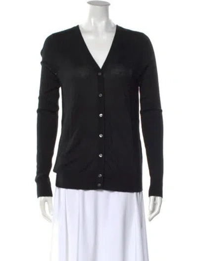 Pre-owned Derek Lam V-neck Sweater In Black