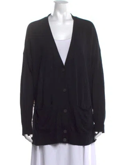 Pre-owned Derek Lam V-neck Sweater In Black