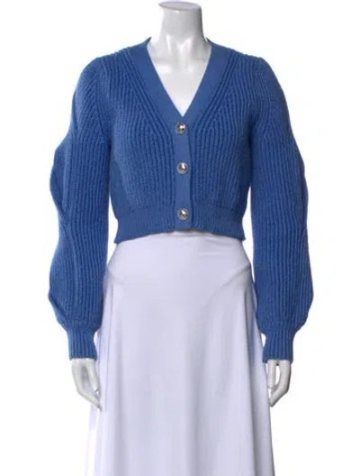 Pre-owned Derek Lam V-neck Sweater In Blue