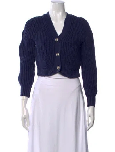 Pre-owned Derek Lam V-neck Sweater In Blue