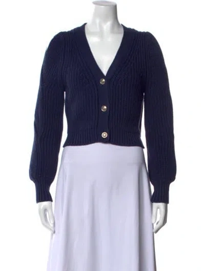 Pre-owned Derek Lam V-neck Sweater In Blue