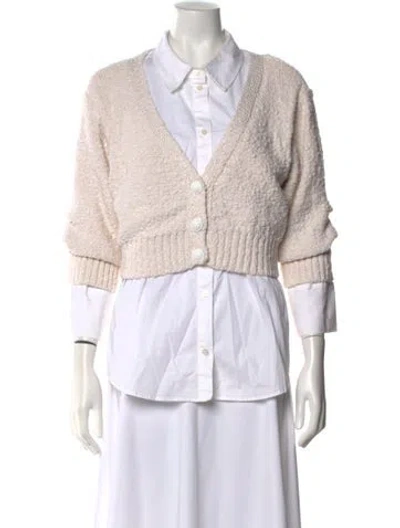 Pre-owned Derek Lam V-neck Sweater In Neutral