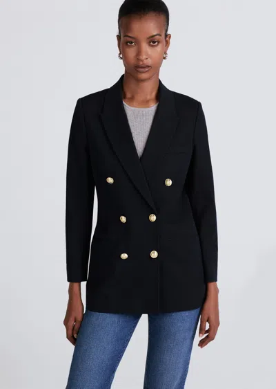 Derek Lam Walter Double Breasted Jacket In Blue