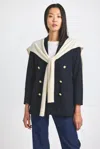 Derek Lam Walter Double Breasted Jacket With Shrug