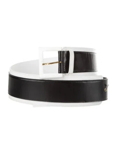 Pre-owned Derek Lam Wide Leather Belt In Multi