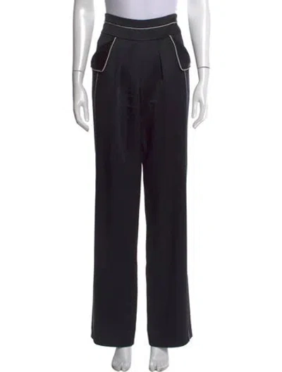 Pre-owned Derek Lam Wide Leg Pants In Black