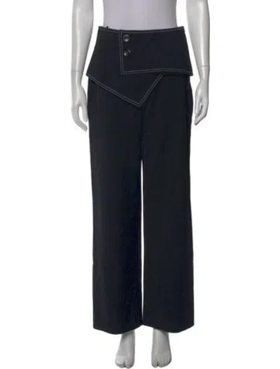 Pre-owned Derek Lam Wide Leg Pants In Black