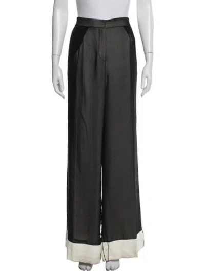 Pre-owned Derek Lam Wide Leg Pants In Black