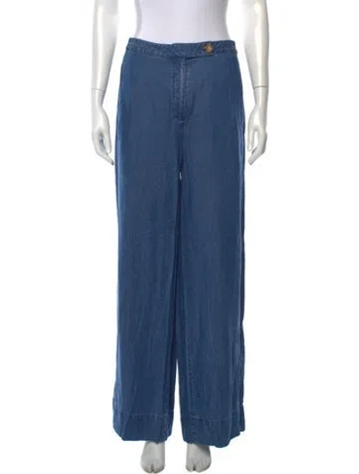 Pre-owned Derek Lam Wide Leg Pants In Blue
