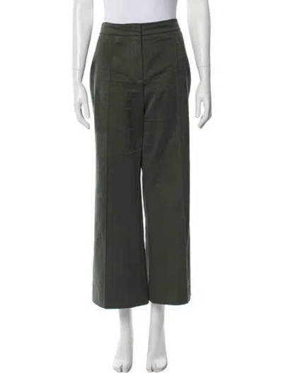 Pre-owned Derek Lam Wide Leg Pants In Green