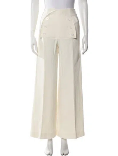 Pre-owned Derek Lam Wide Leg Pants In Neutral