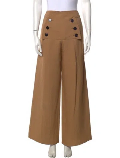 Pre-owned Derek Lam Wide Leg Pants In Neutrals