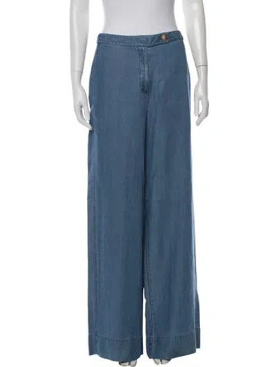 Pre-owned Derek Lam Wide Leg Pants W/ Tags In Blue
