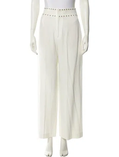 Pre-owned Derek Lam Wide Leg Pants In White