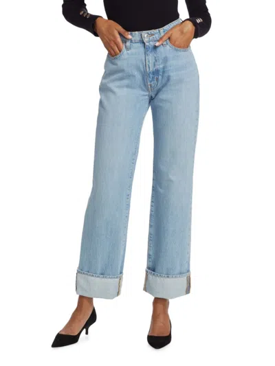 Derek Lam Women's Farrah High Rise Straight Jeans In Astor Vintage