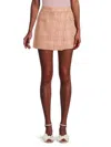 Derek Lam Women's Jillian Plaid Mini Skort In Brown Multicolor