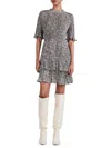 Derek Lam Samantha Short Sleeve Pleated Mini Dress In Sage