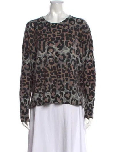 Pre-owned Derek Lam Wool Animal Print Sweater In Multicolor