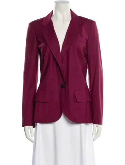 Pre-owned Derek Lam Wool Blazer In Burgundy