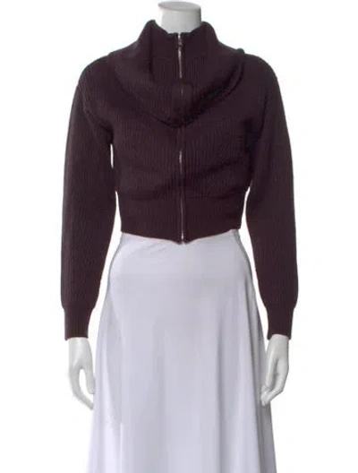 Pre-owned Derek Lam Wool Cowl Neck Sweater In Purple