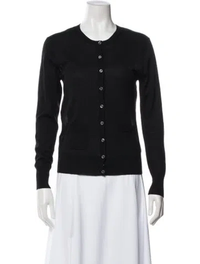 Pre-owned Derek Lam Wool Crew Neck Sweater In Black