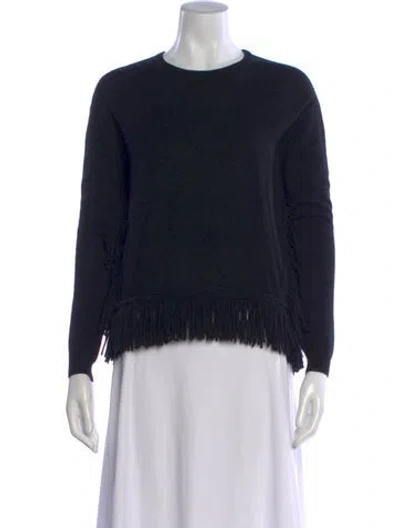 Pre-owned Derek Lam Wool Crew Neck Sweater In Black