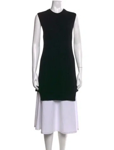 Pre-owned Derek Lam Wool Crew Neck Sweater In Black