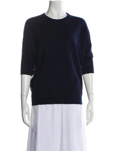 Pre-owned Derek Lam Wool Crew Neck Sweater In Blue