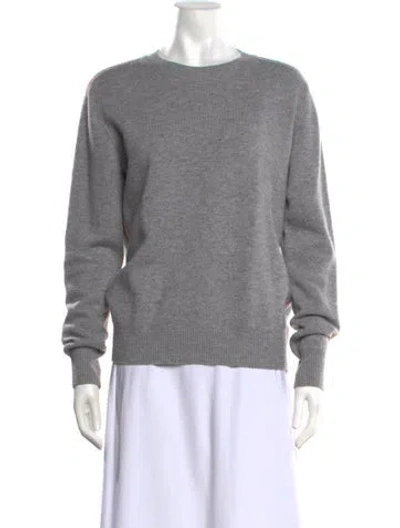 Pre-owned Derek Lam Wool Crew Neck Sweater In Grey/metallic