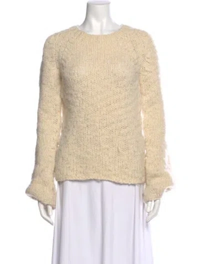 Pre-owned Derek Lam Wool Crew Neck Sweater In Neutral