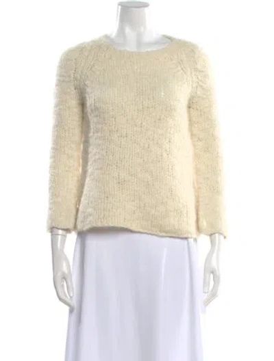 Pre-owned Derek Lam Wool Crew Neck Sweater In Neutral