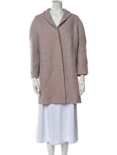 Pre-owned Derek Lam Wool Faux Fur Coat In Purple