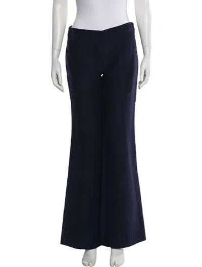 Pre-owned Derek Lam Wool Flared Pants In Blue