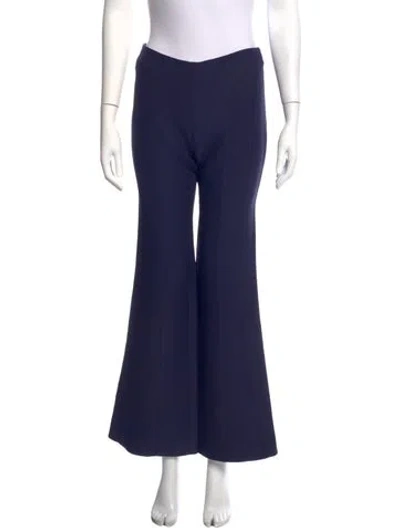 Pre-owned Derek Lam Wool Flared Pants In Blue