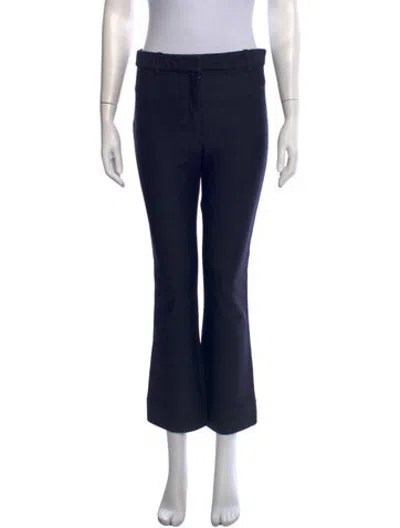 Pre-owned Derek Lam Wool Flared Pants In Blue
