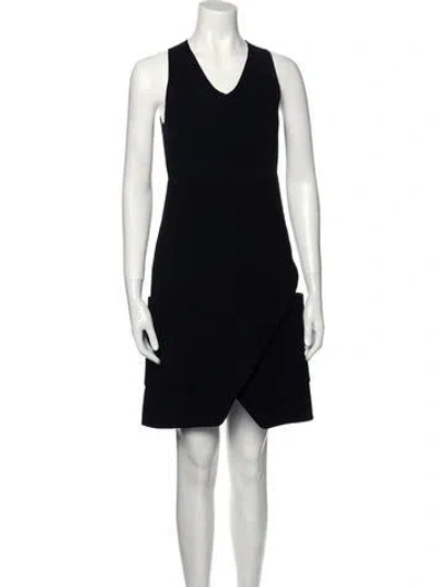 Pre-owned Derek Lam Wool Knee-length Dress In Black