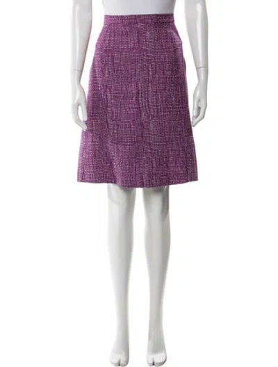 Pre-owned Derek Lam Wool Knee-length Skirt In Purple