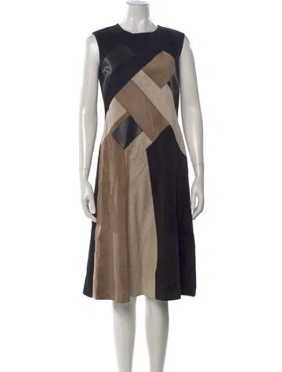 Pre-owned Derek Lam Wool Midi Length Dress In Black