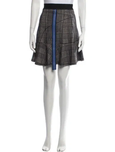 Pre-owned Derek Lam Wool Mini Skirt In Blue