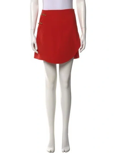 Pre-owned Derek Lam Wool Mini Skirt In Orange