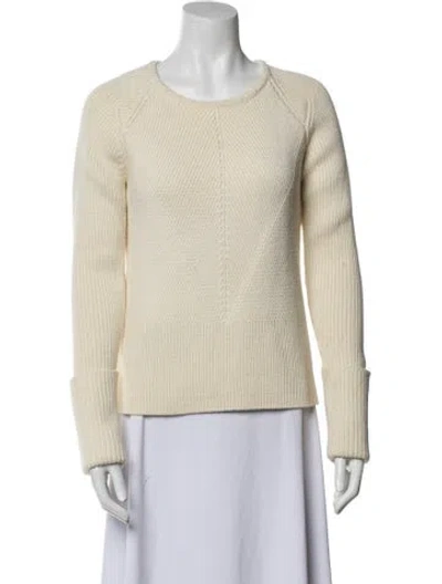 Pre-owned Derek Lam Wool Scoop Neck Sweater In Neutral