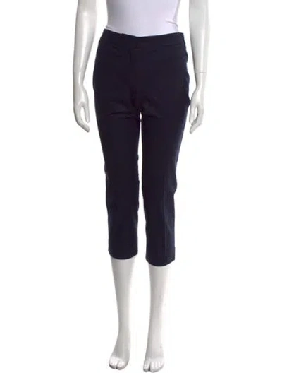 Pre-owned Derek Lam Wool Straight Leg Pants In Black